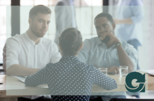 diverse team having a discussion