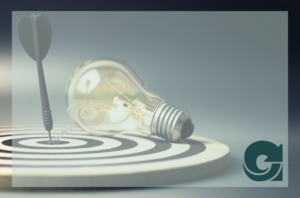 lightbulb on a bullseye